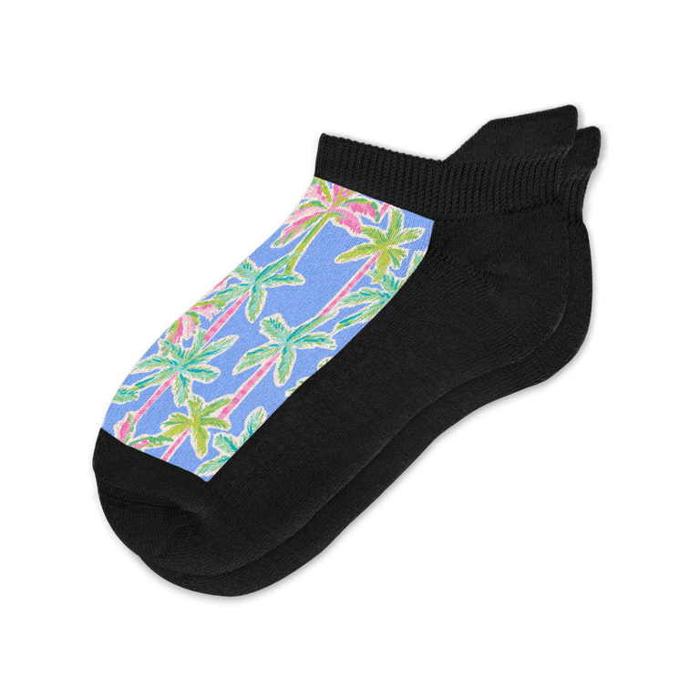 Pastel Palms Ankle Socks