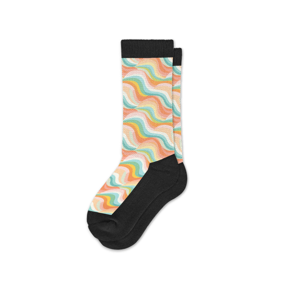 Viasox Pastel Waves EasyStretch Socks side view