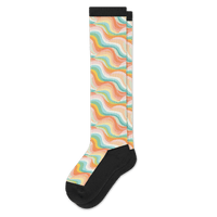 Viasox Pastel Waves EasyStretch Socks front view