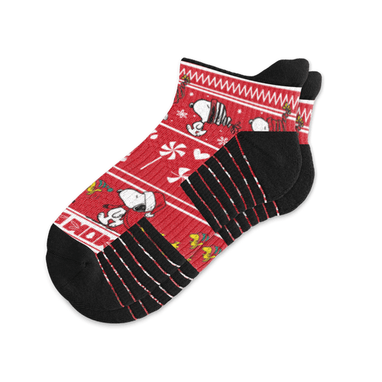 Peppermint Parade Ankle Compression Socks