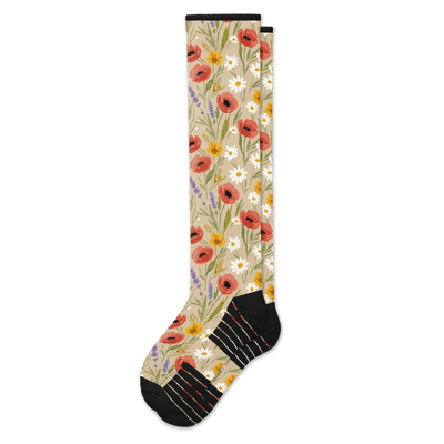 Poppy Summer Compression Socks