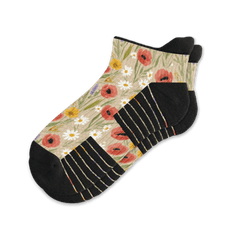 Poppy Summer Ankle Compression Socks