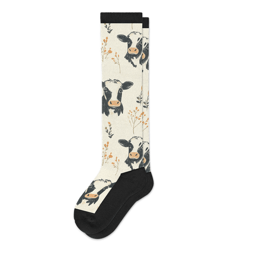 Prarie Cows EasyStretch™ Socks