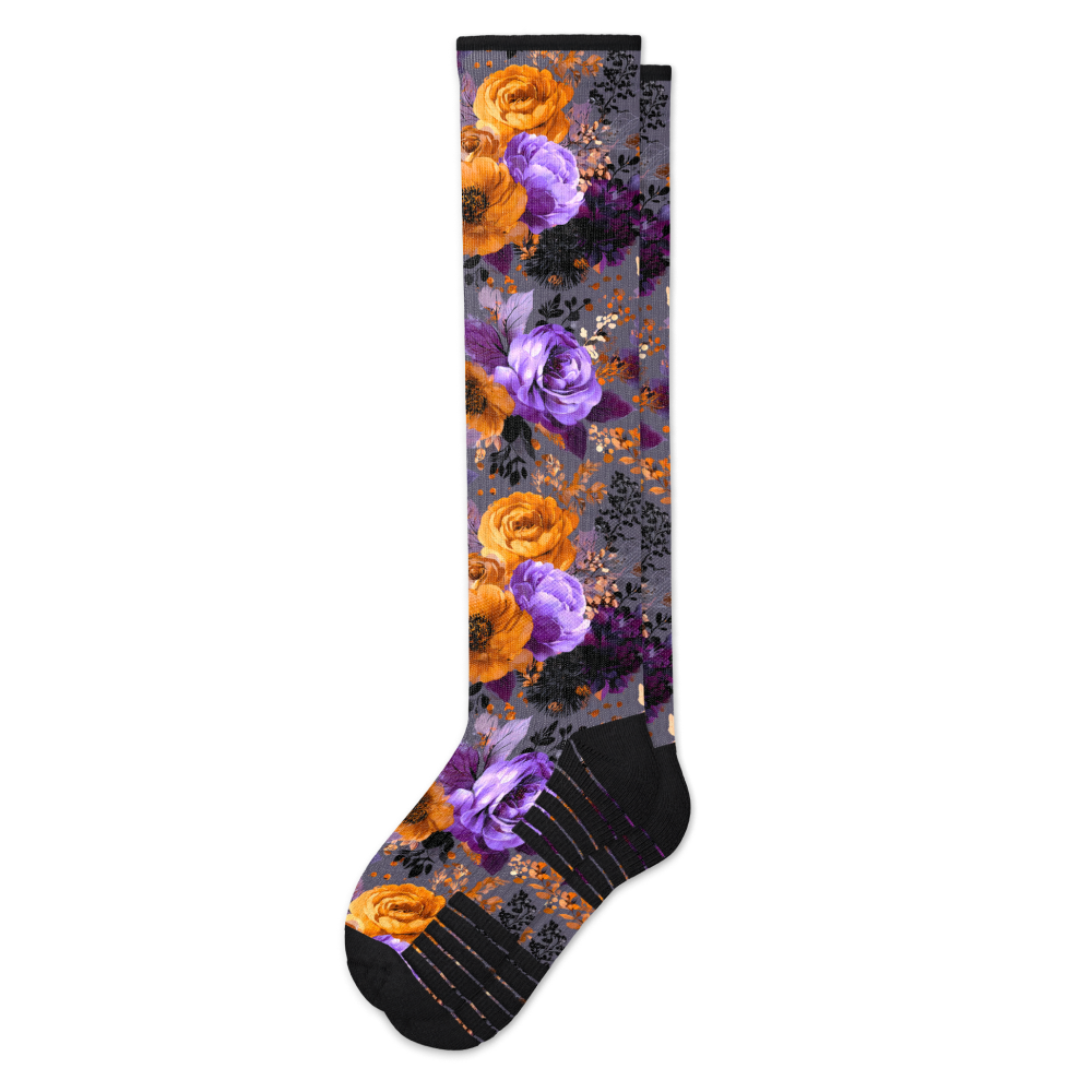 Purple Fantasy Compression Socks