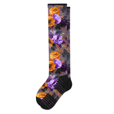 Purple Fantasy Compression Socks