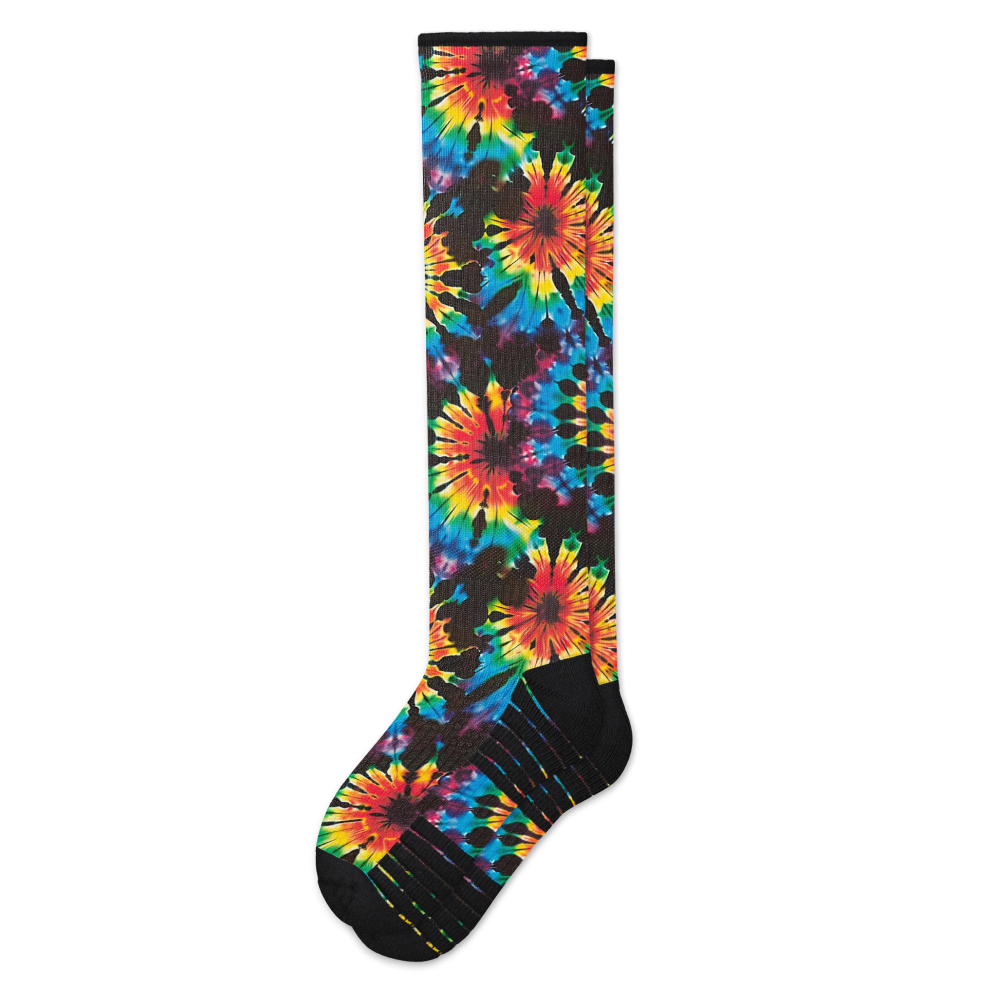 Rainbow Dye Compression Socks