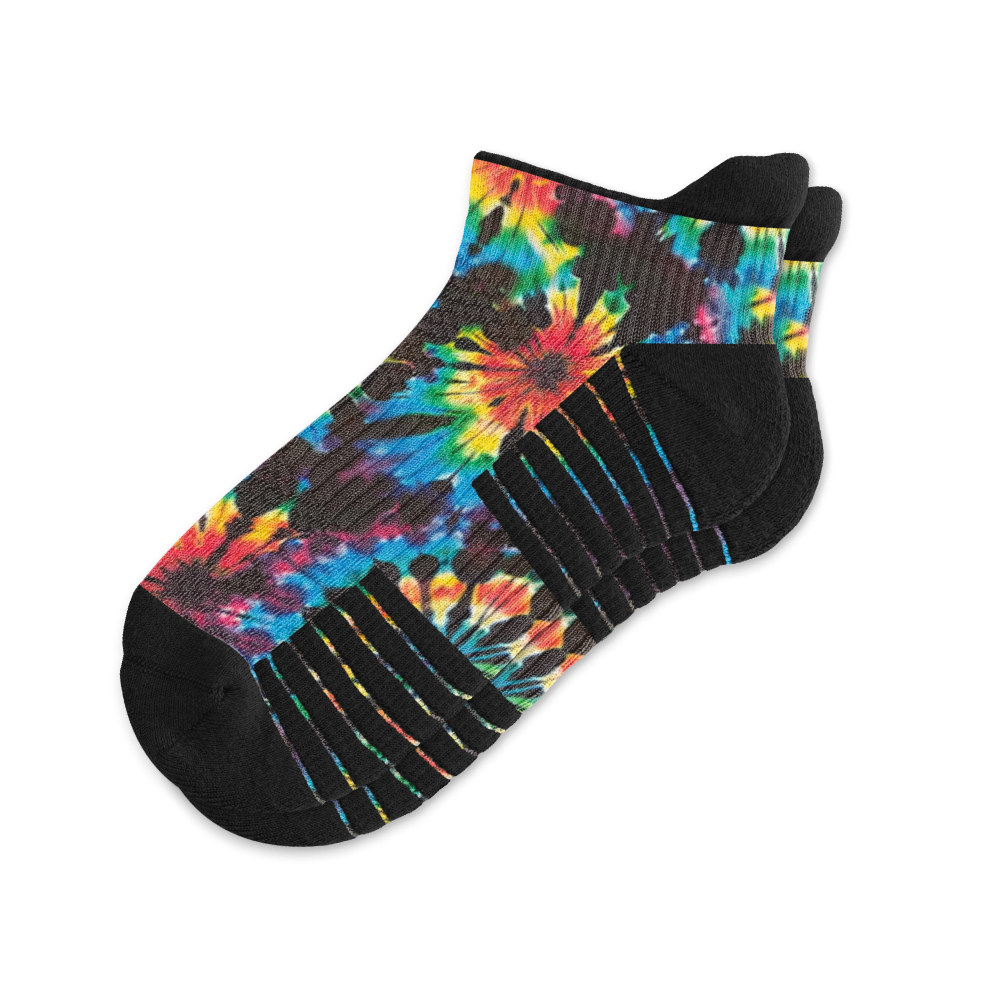 Rainbow Dye Ankle Compression Socks
