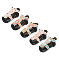Viasox Retro Pastel Ankle Compression Socks 5-Pack Bundle front view