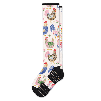 Rooster Razzle Compression Socks