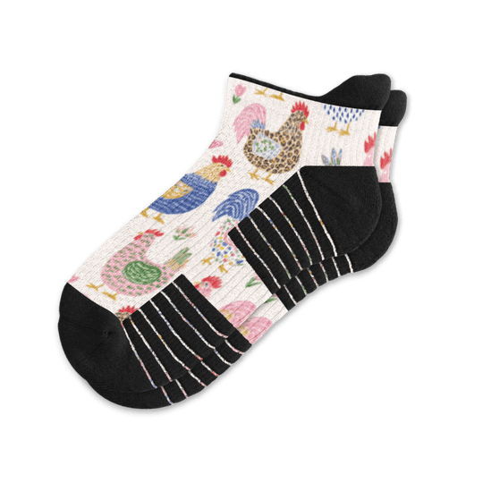 Rooster Razzle Ankle Compression Socks