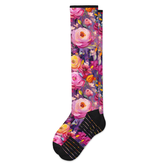 Rose Bouquet Compression Socks