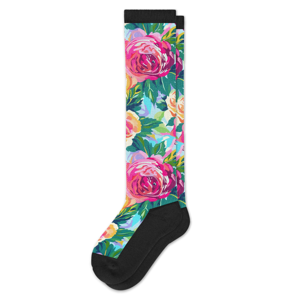 Viasox Rosie Day EasyStretch Socks front view