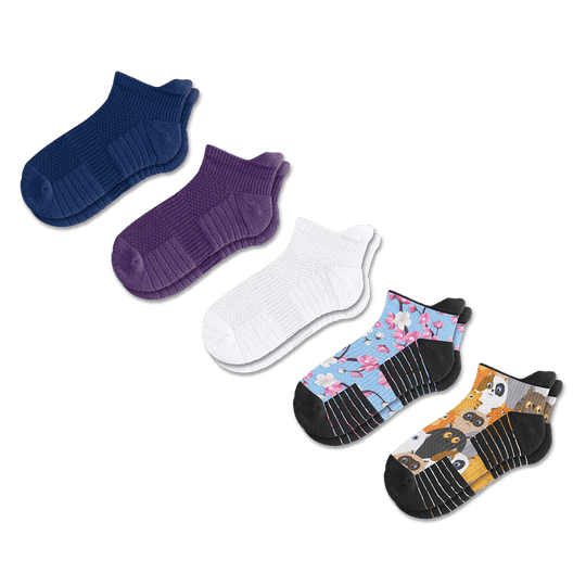 Ocean Hues Ankle Compression Socks Bundle 5-Pack