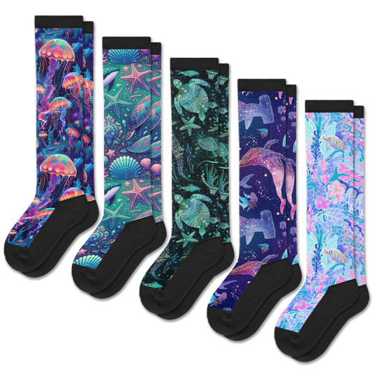 Neon Tide EasyStretch™ Socks 5-Pack Bundle