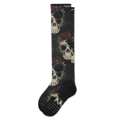 Skulls and Roses Compression Socks