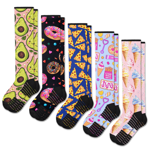 Treat Yourself Compression Socks 5-Pack Bundle