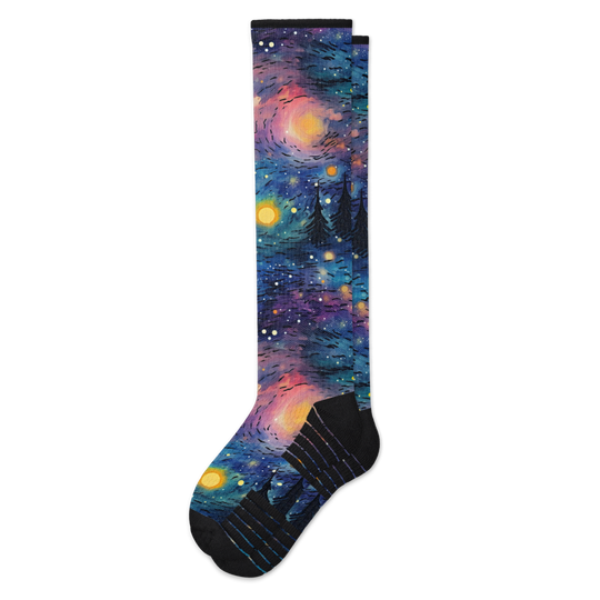 Snowy Night Compression Socks