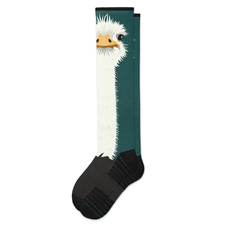 Ostrich Alert Compression Socks