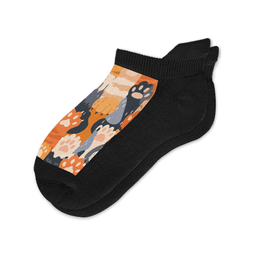 Viasox Cat Paws Ankle Socks front view