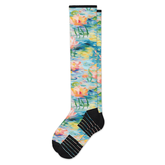 Viasox Pastel Pond Compression Socks front view