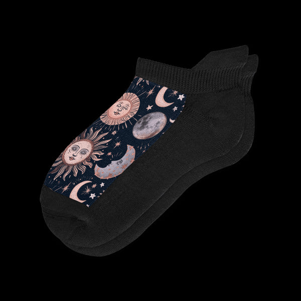 Celestial Moon Ankle Socks