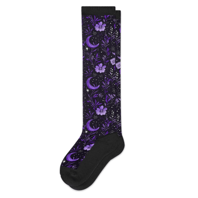 Viasox Purple Moon EasyStretch™ Socks front view