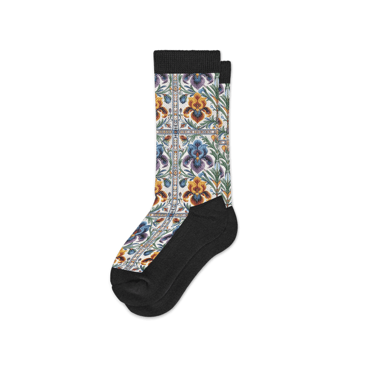 Floral Tiles EasyStretch™ Socks