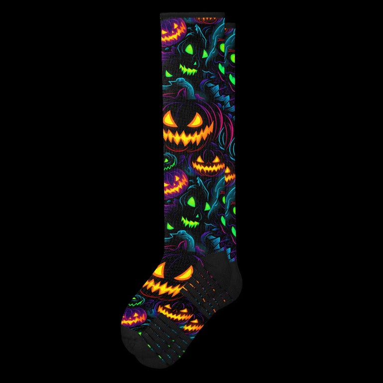 Electric Pumpkins Compression Socks