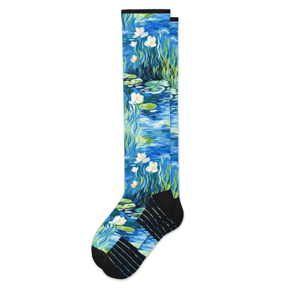 Water Lily Compression Socks | Viasox