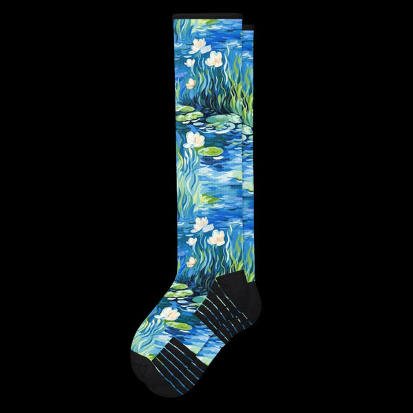 Water Lily Compression Socks