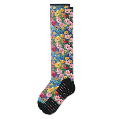 Viasox Wildflower Compression Socks front view