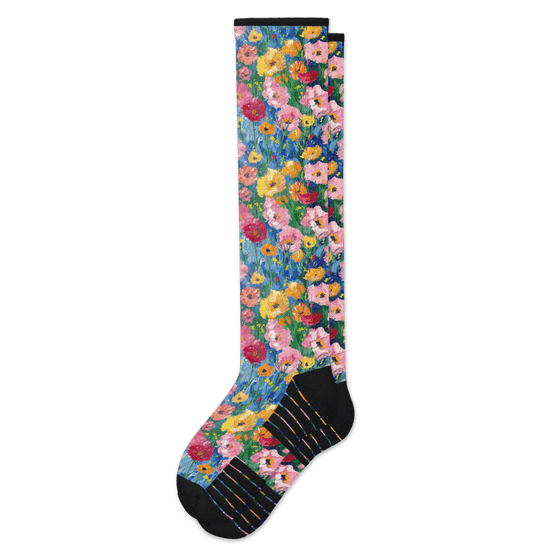 Viasox Wildflower Compression Socks front view
