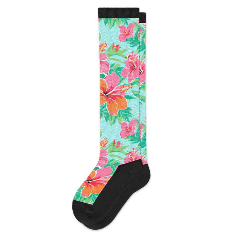 Tropical Hibiscus EasyStretch™ Socks