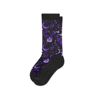 Viasox Purple Moon EasyStretch™ Socks side view