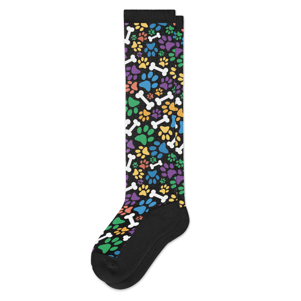Viasox Paws n Bones EasyStretch™ Socks Flat View