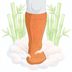 Product feature icon representing "Seamless Toe" -- a stylized sock toe area with smooth curved lines indicating no seams or stitching. Clean line icon style.