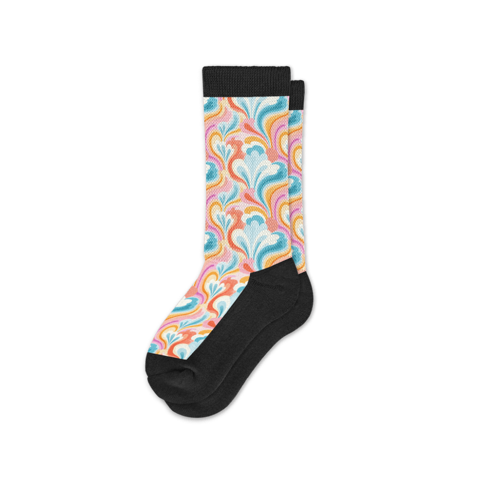 Viasox Spring Swirls EasyStretch Socks side view