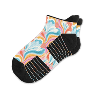 Viasox Spring Swirls Ankle Compression Socks front view