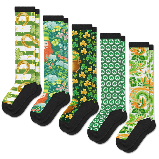 St Paddy's EasyStretch™ Socks 5-Pack Bundle