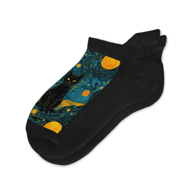 Viasox Starry Cat Ankle Socks