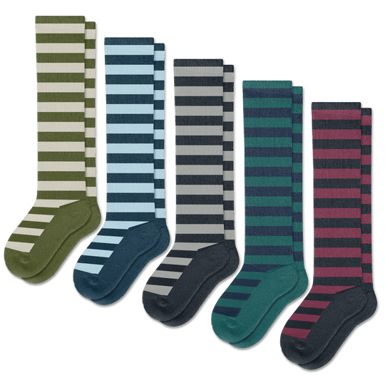 Striped EasyStretch™ Socks 5-Pack Bundle