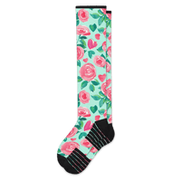 Viasox Sweet Roses Compression Socks front view