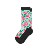 Viasox Sweet Roses EasyStretch Socks side view
