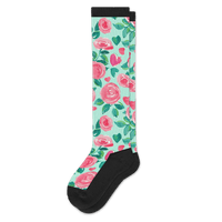 Viasox Sweet Roses EasyStretch Socks front view