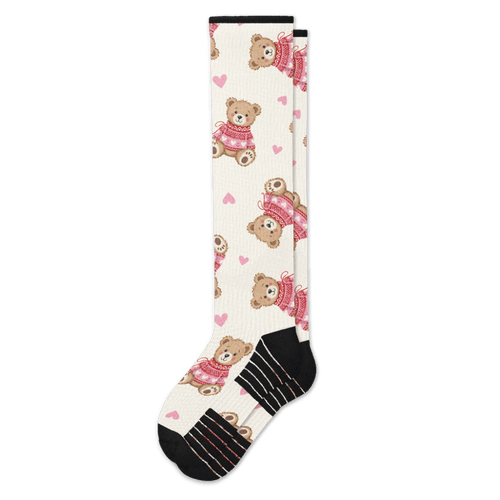 Sweetheart Bear Compression Socks