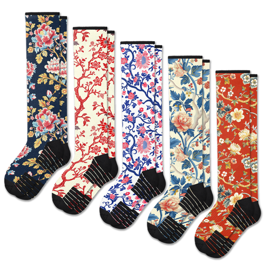 Victoria Garden Compression Socks 5-Pack Bundle