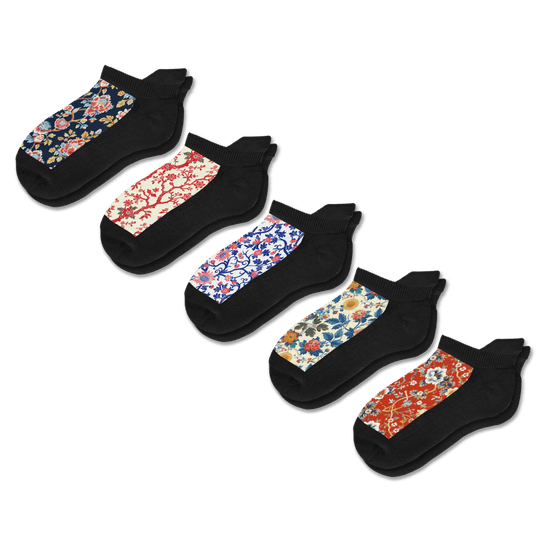 Victoria Garden Ankle Socks 5-Pack Bundle