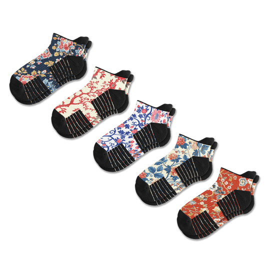 Victoria Garden Ankle Compression Socks 5-Pack Bundle
