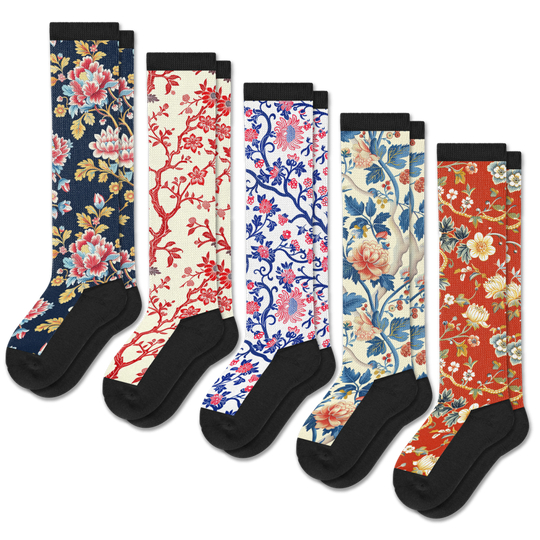 Victoria Garden EasyStretch™ Socks 5-Pack Bundle