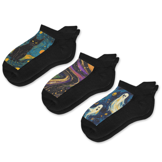 Halloween Nights Ankle Socks 3-Pack Bundle